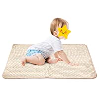 Suntapower Suave y Respirable Impermeable Niño Bebé Absorber Incontinencia Orina Hoja de Almohadilla de Cama Protector…